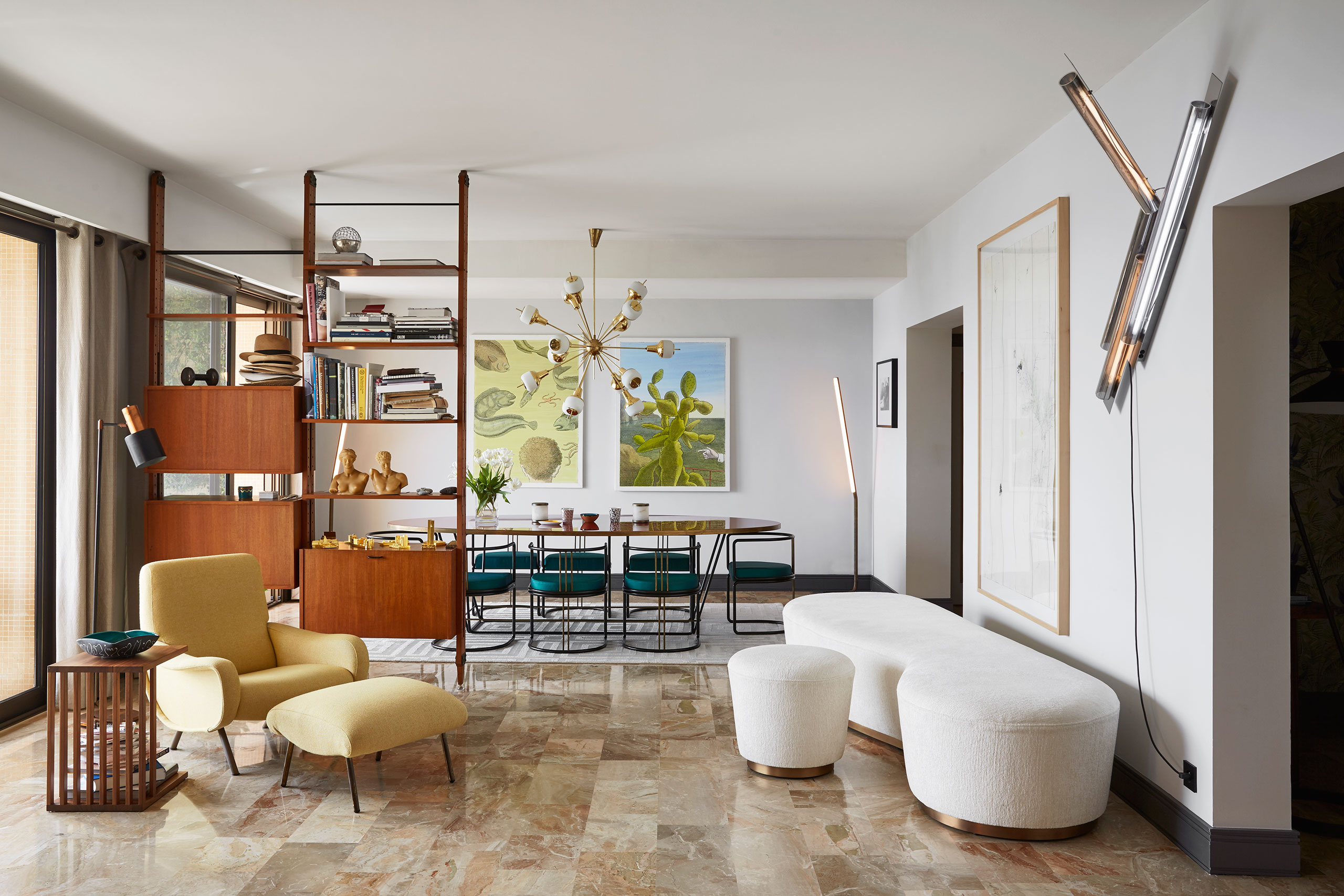An Explosion of Mid-Century Modern Design in a Monaco Apartment mid-century modern design An Explosion of Mid-Century Modern Design in a Monaco Apartment An Explosion of Mid Century Modern Design in a Monaco Apartment 5