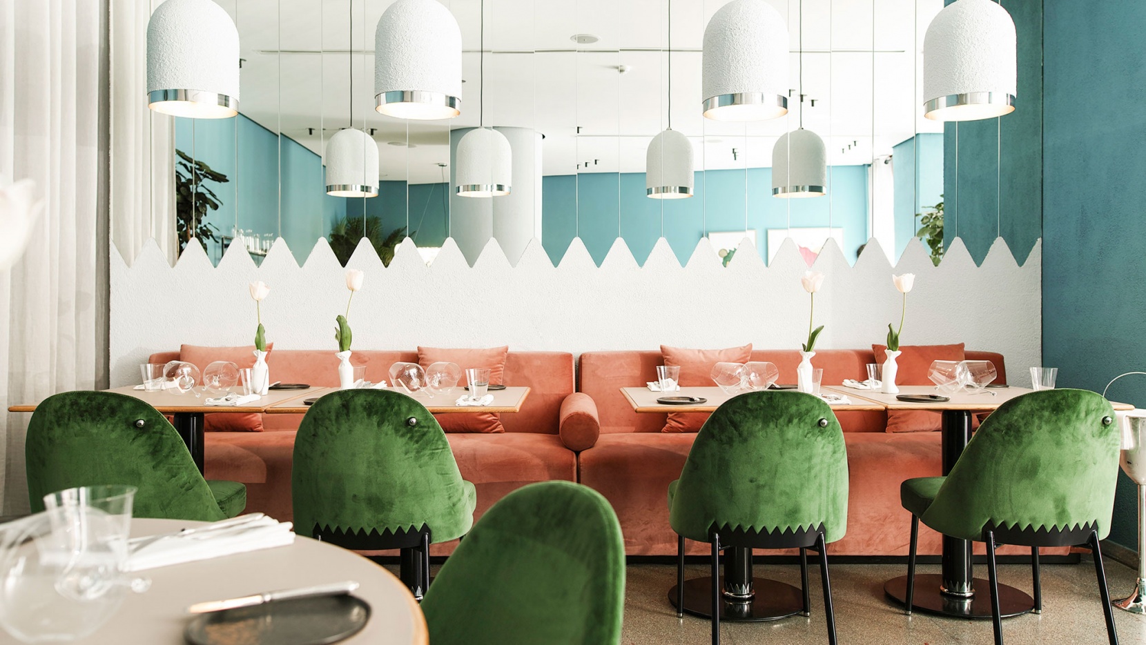 Stepping Inside Kaléo- A Dreamy Restaurant with Mid-Century Furniture