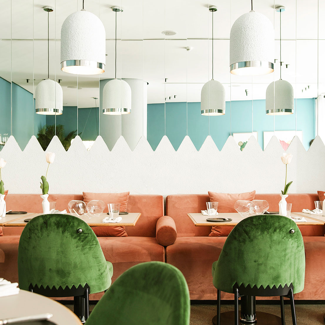 Stepping Inside Kaléo- A Dreamy Restaurant with Mid-Century Furniture