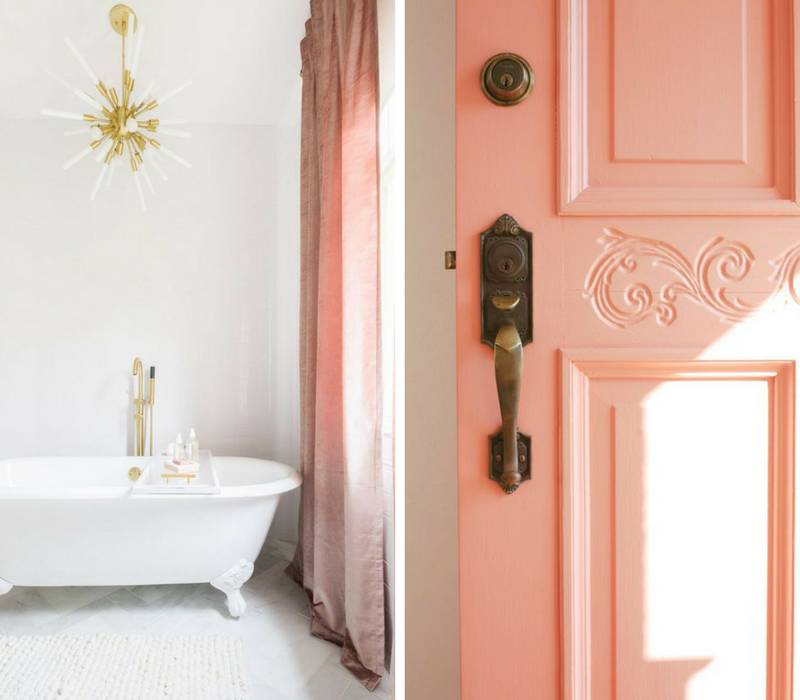 color trends, millennial pink, pastel colors, winter home decor, cozy home decor ideas, mid-century modern, mid century furniture