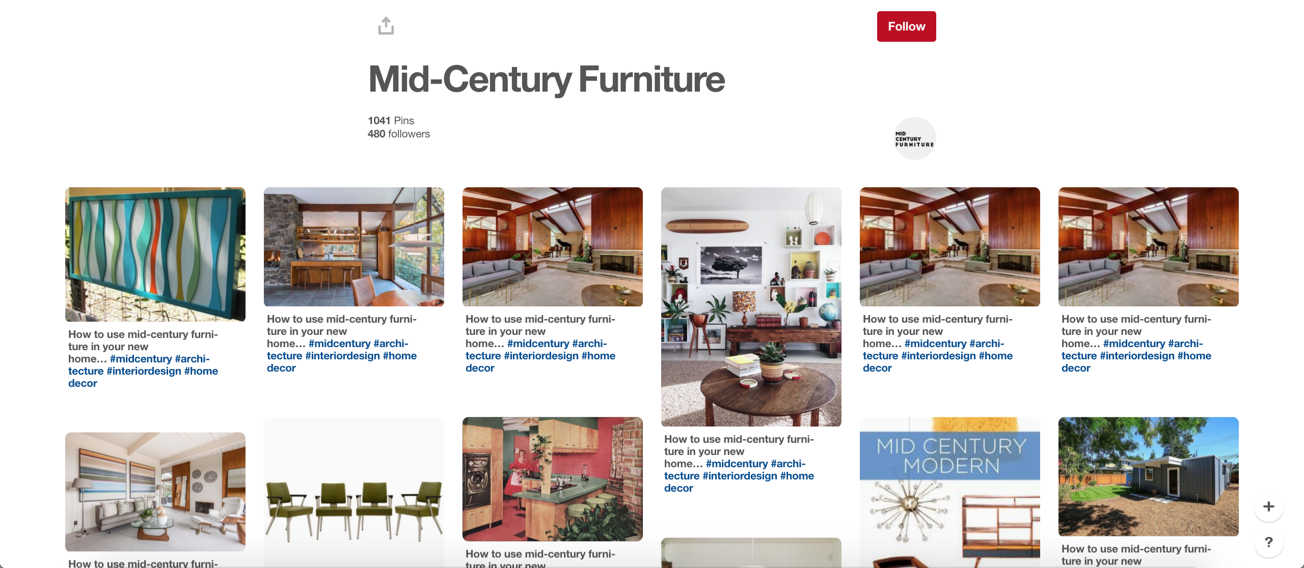 7 Best Mid-Century Home Decor Inspiration Boards On Pinterest