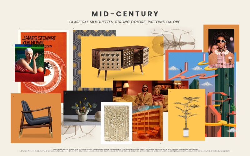 Moodboards For Days: Mid-Century Style Is Back