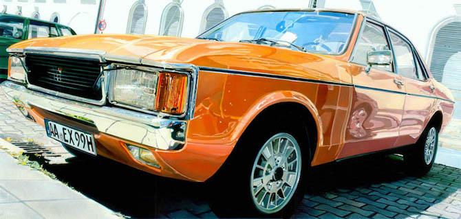 Andreas Maul and his Realistic Painting_ford_granada cars Top 10 retro cars paintings Andreas Maul and his Realistic Painting ford granada