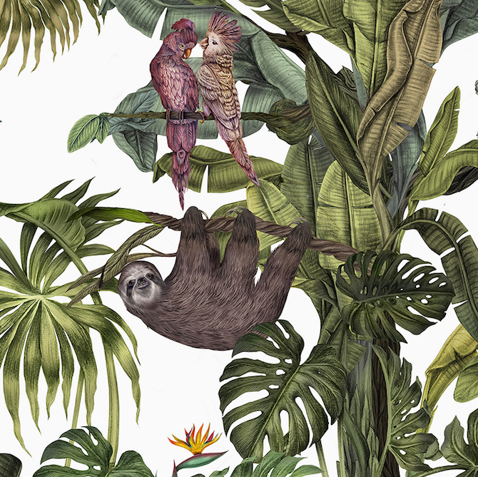 karina eibatova magical jungle tiles casa cook hotel Karina Eibatova Russian Artist Karina Eibatova creates &#8220;Magical Jungles&#8221; karina eibatova magical jungle tiles casa cook hotel designboom 07