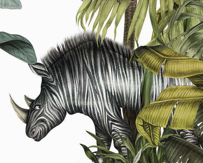 karina eibatova magical jungle tiles casa cook hotel Karina Eibatova Russian Artist Karina Eibatova creates &#8220;Magical Jungles&#8221; karina eibatova magical jungle tiles casa cook hotel designboom 08