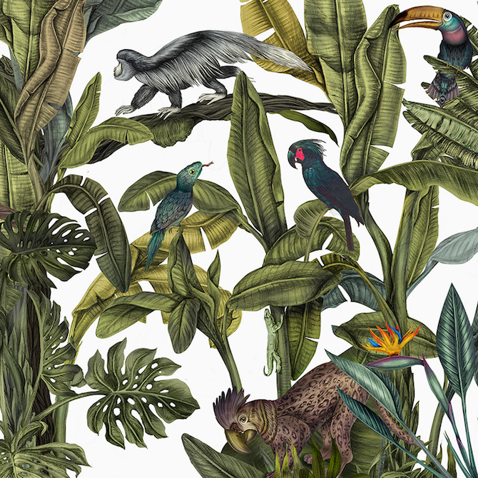 karina eibatova magical jungle tiles casa cook hotel Karina Eibatova Russian Artist Karina Eibatova creates &#8220;Magical Jungles&#8221; karina eibatova magical jungle tiles casa cook hotel designboom 09