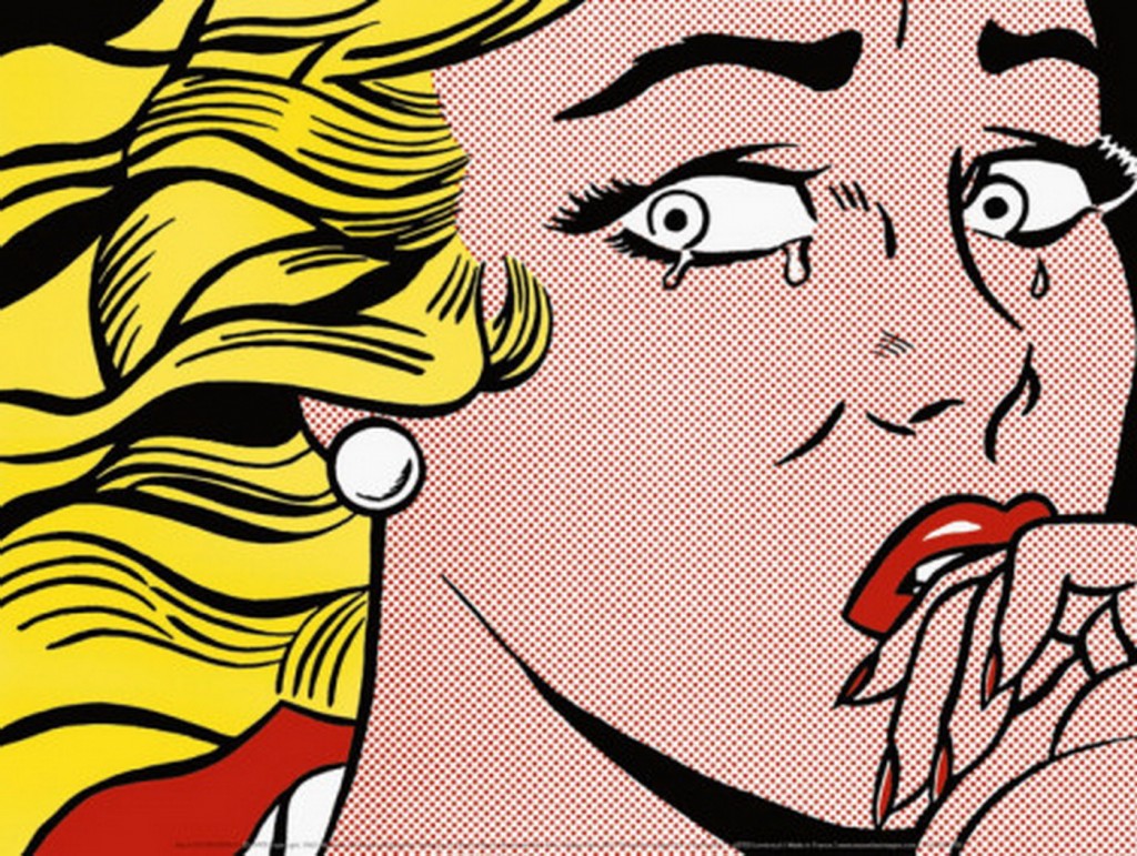 roy-lichtenstein-crying-girl-c-1963 pop art Pop art &#8211; Brief introduction roy lichtenstein crying girl c 1963 1024x771