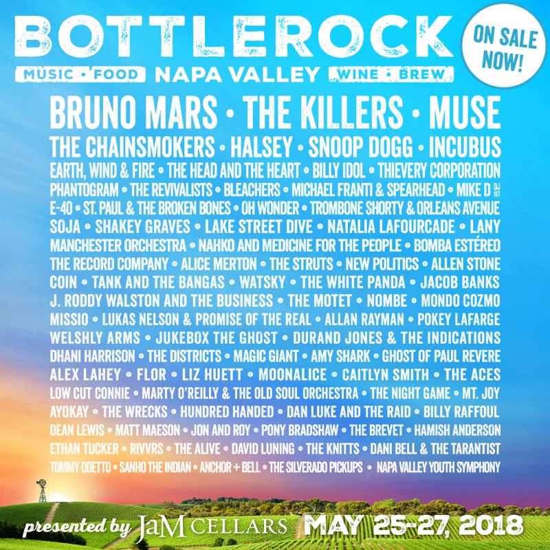 The Summer Music Festivals You Can't Miss in 2018! bottlerock Summer Music Festivals The Summer Music Festivals You Can&#8217;t Miss in 2018! The Summer Music Festivals You Cant Miss in 2018 bottlerock