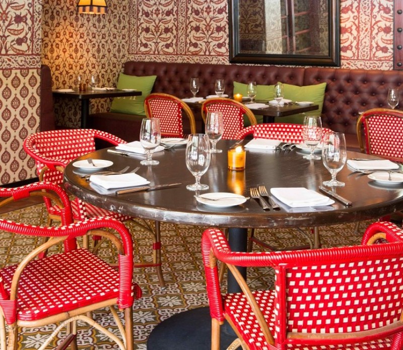 7 Palm Springs Restaurants Where You’ll Want to Celebrate Mother’s Day palm springs restaurants 7 Palm Springs Restaurants Where You’ll Want to Celebrate Mother’s Day purple palm springs dining room