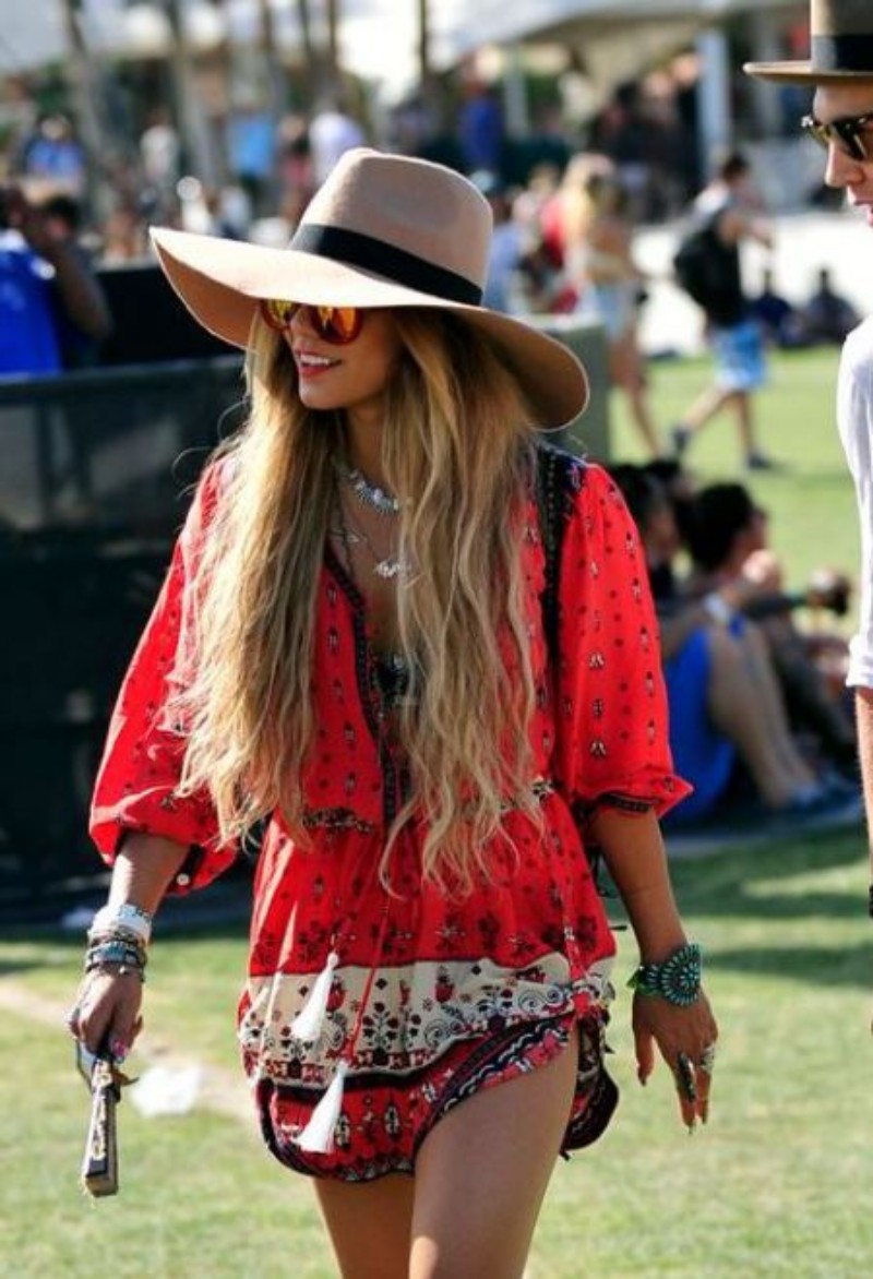 Reinvent Your Music Festival Outfits Without Looking Like an Amateur music festival outfits Reinvent Your Music Festival Outfits Without Looking Like an Amateur red bohemian romper