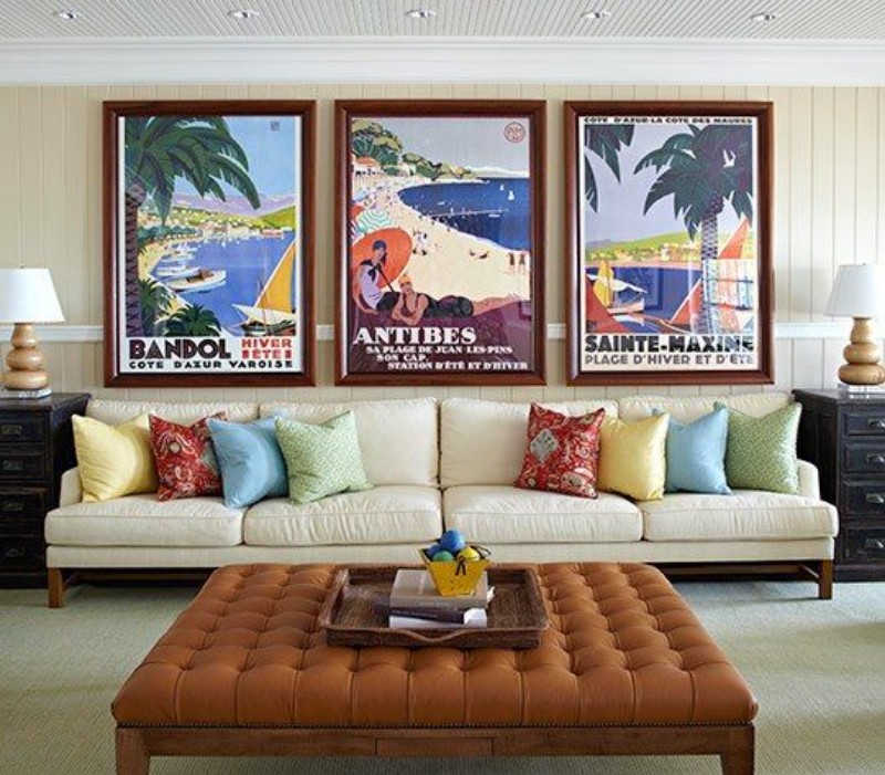 Living Room Wall Decor: 10 Vintage Lifestyle Posters – Inspirations |  Essential Home