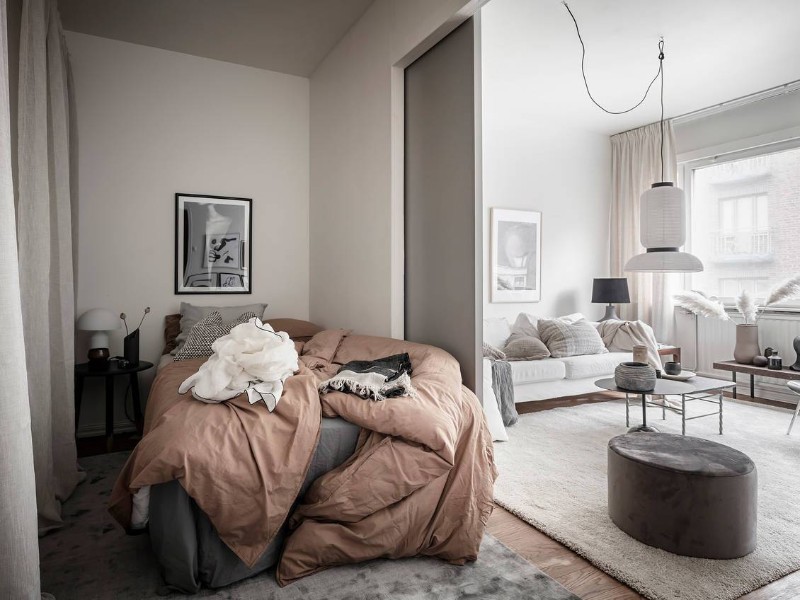Small Modern Apartment With A Smart Layout And Neutral Colors –  Inspirations | Essential Home