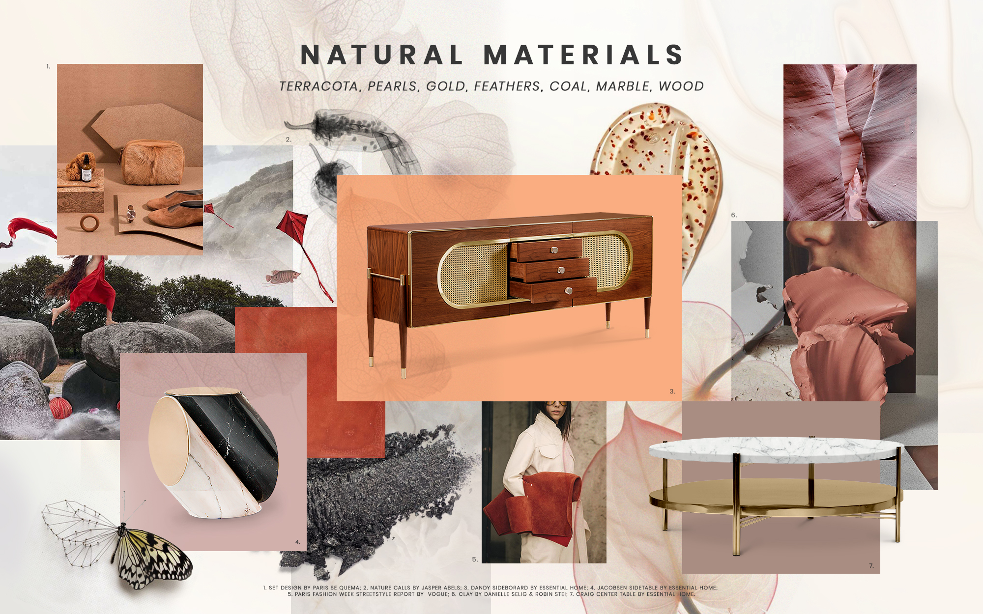 Moodboard Trends: Natural Materials natural materials Moodboard Trends: Natural Materials natural materials moodboard essential home copy