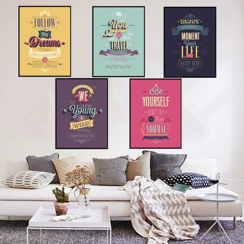 Living Room Wall Decor 10 Vintage, Living Room Posters Ideas