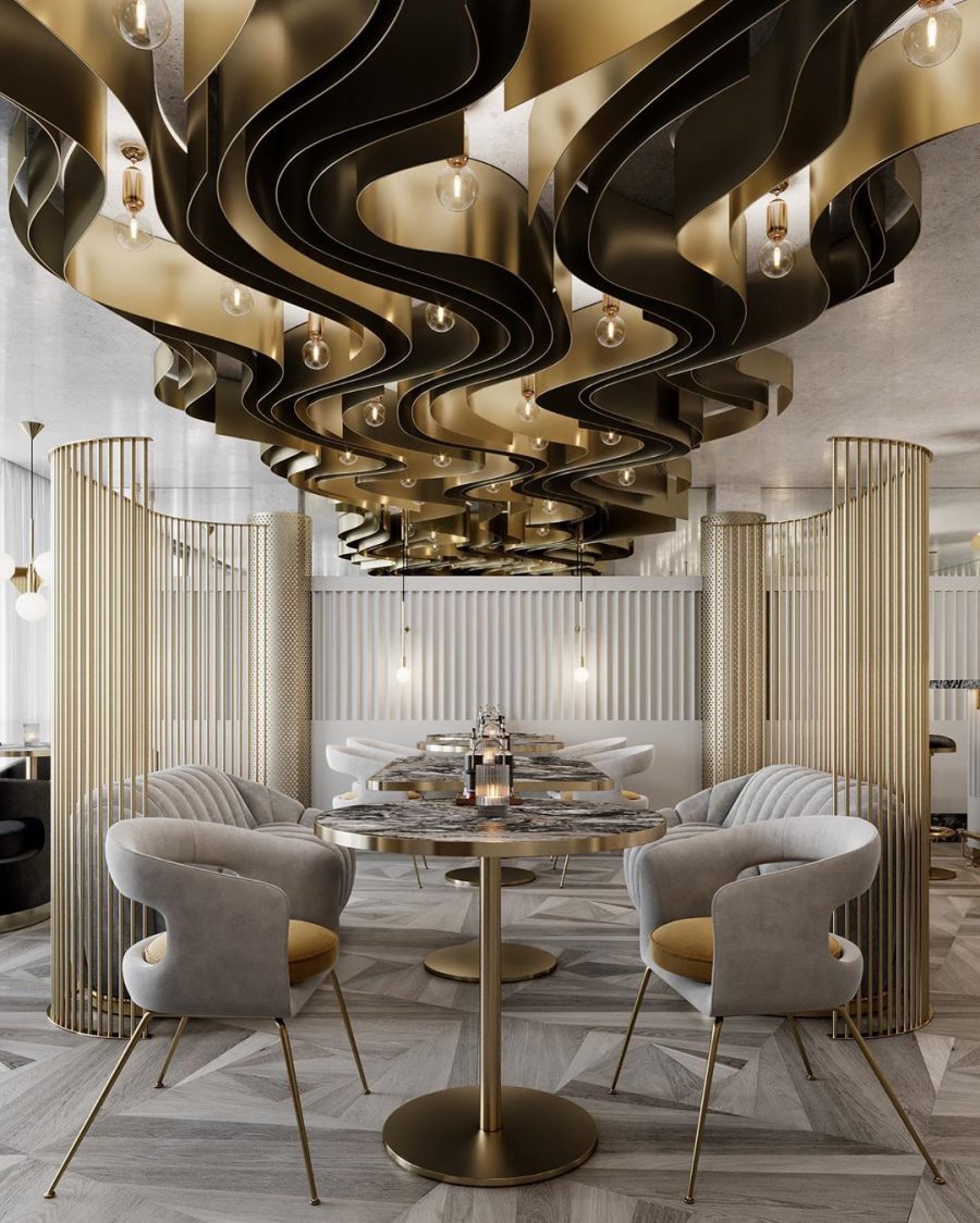 GOLD RESTAURANT LUXURY WITH ELLEN DINING CHAIR – Room by Room