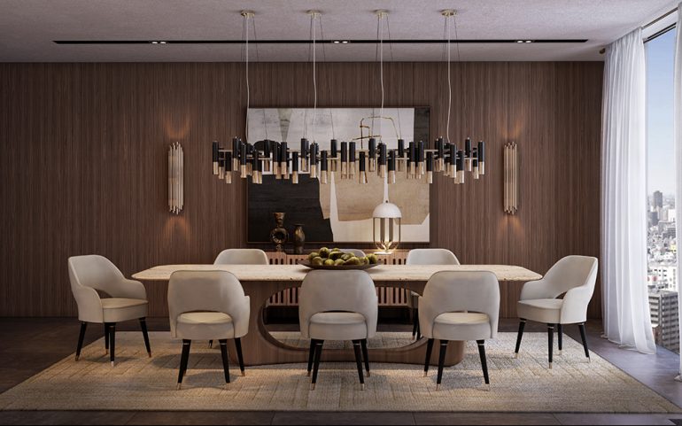 JAPANDI INSPIRED DINING ROOM WITH COLLINS DINING CHAIR AND EERO DINING ...